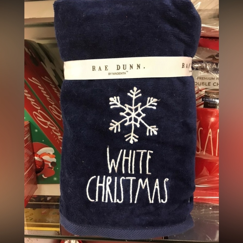 Rae Dunn White Christmas Hand Towels